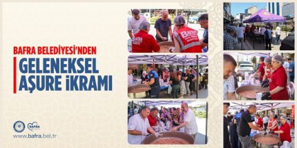 Bafra Belediyesi'nden Geleneksel Aşure İkramı 